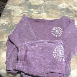 Victoria secret pink set long sleeve with pants